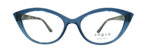 Vogue VO 5375 2762 Transparent Blue Cat-Eye Eyeglasses for Women