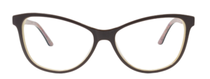 Eyencode 1806 | Cat Eye Brown White Eyeglasses for Women
