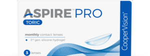 CooperVision Aspire Pro Toric Disposable Toric Contact Lenses 3 Lens Box