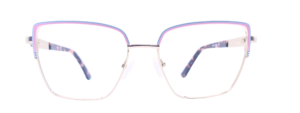 Eyencode TagEye Eyeglasses 174604 Cateye Silver Pink