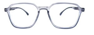 Liberty Bachelors Flexible M6514 Square Eyeglasses Matte Translucent Grey