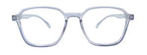 Liberty Bachelors Flexible M6514 Square Eyeglasses Matte Translucent Blue