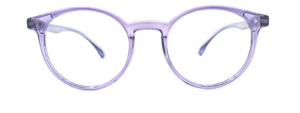 Liberty Bachelors Flexible M6502 Round Eyeglasses Translucent Blue