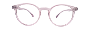 Liberty Bachelors Flexible M6502 Round Eyeglasses Translucent Pink
