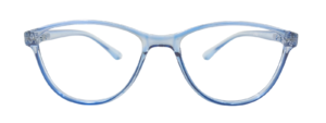Liberty Bachelors Flexible M411 Cateye Eyeglasses Bransprent Blue