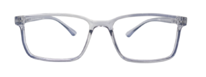 Liberty Bachelors Flexible M-404 Eyeglasses Rectangle transprent Blue