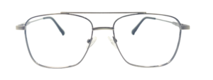 Eyencode Herotim Eyeglasses 62801 Square Grey Gun Metal