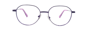 Eyencode Herotim Eyeglasses 62810 Round Purple